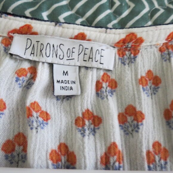 Patrons of peace floral sleeveless top - Picture 3 of 3